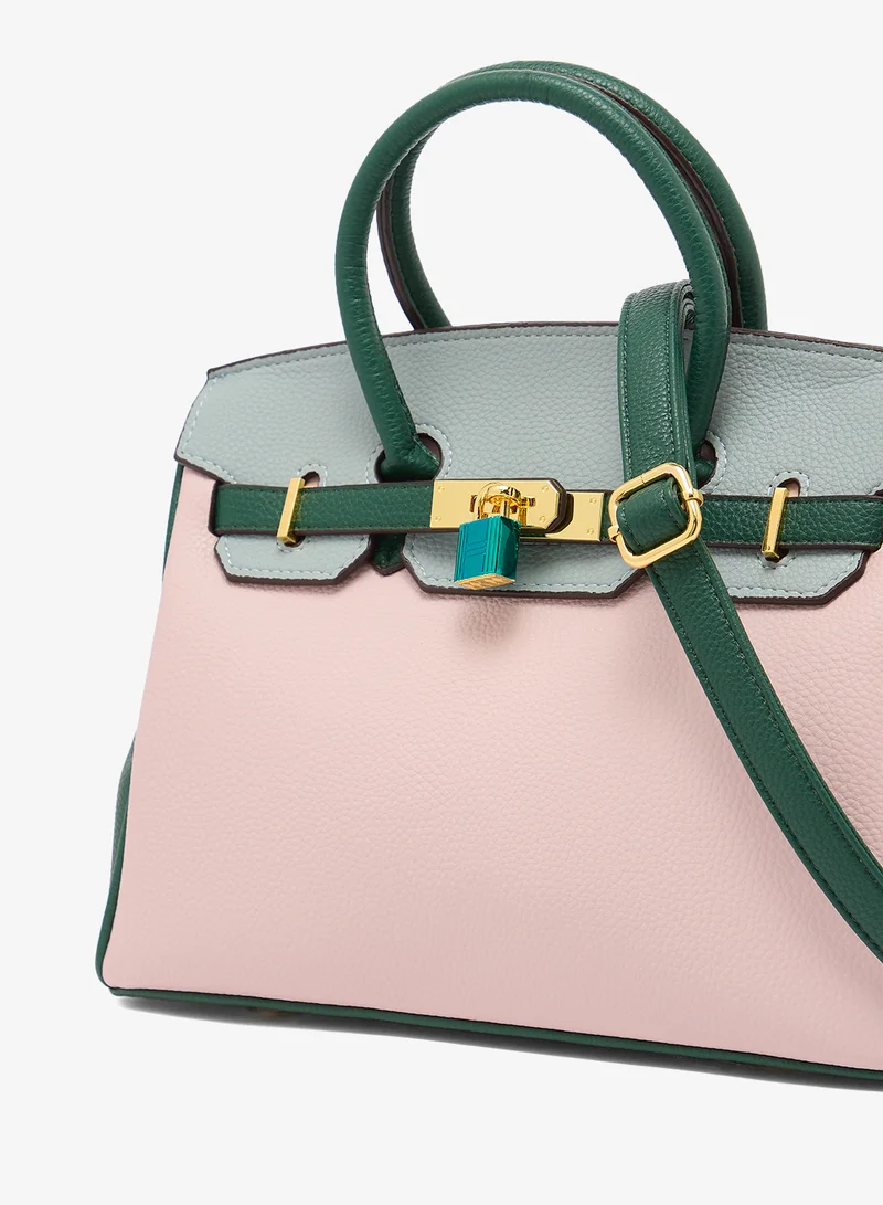 ELLA  Color Block Large Satchel Bag for Women | Best Price UAE